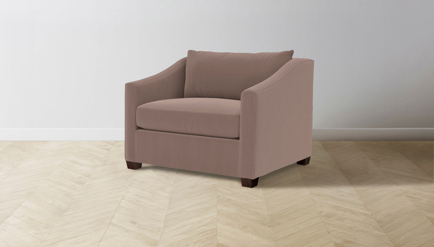 The Sullivan - Mohair Peony Chair and a Half