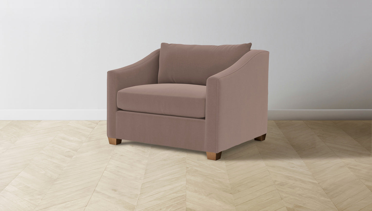 The Sullivan - Mohair Peony Chair and a Half