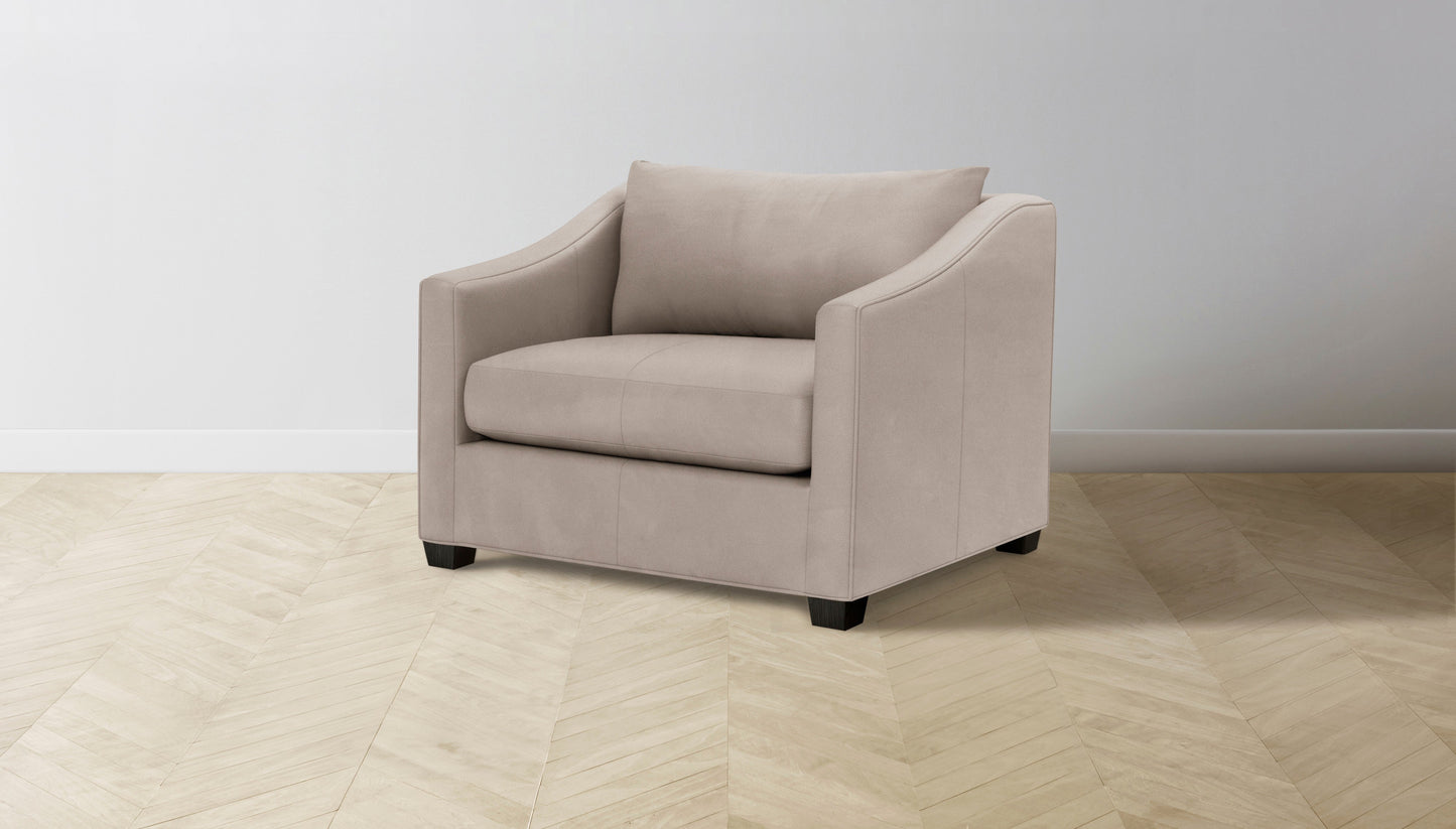 The Sullivan - Nubuck Leather Fawn Chair and a Half