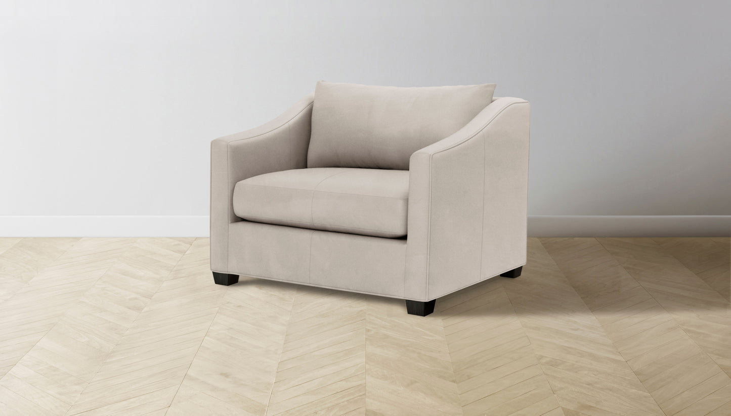 The Sullivan - Nubuck Leather Sail Chair and a Half