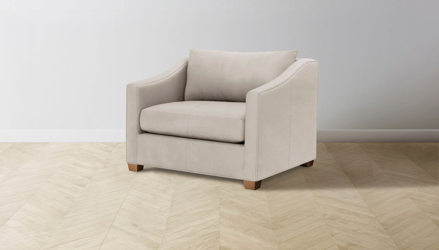 The Sullivan - Nubuck Leather Sail Chair and a Half