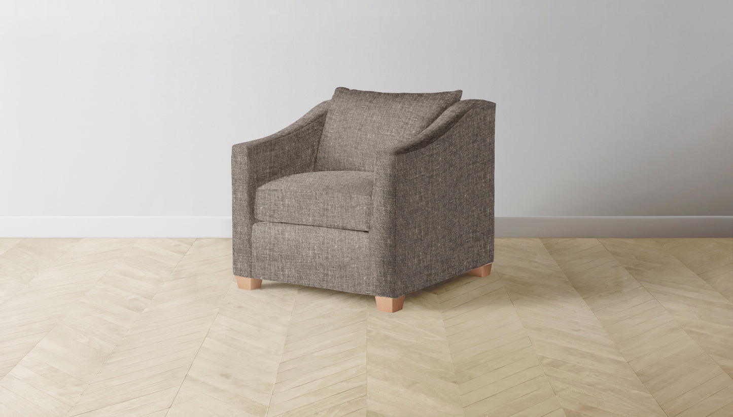 The Sullivan - Belgian Linen Carob Chair