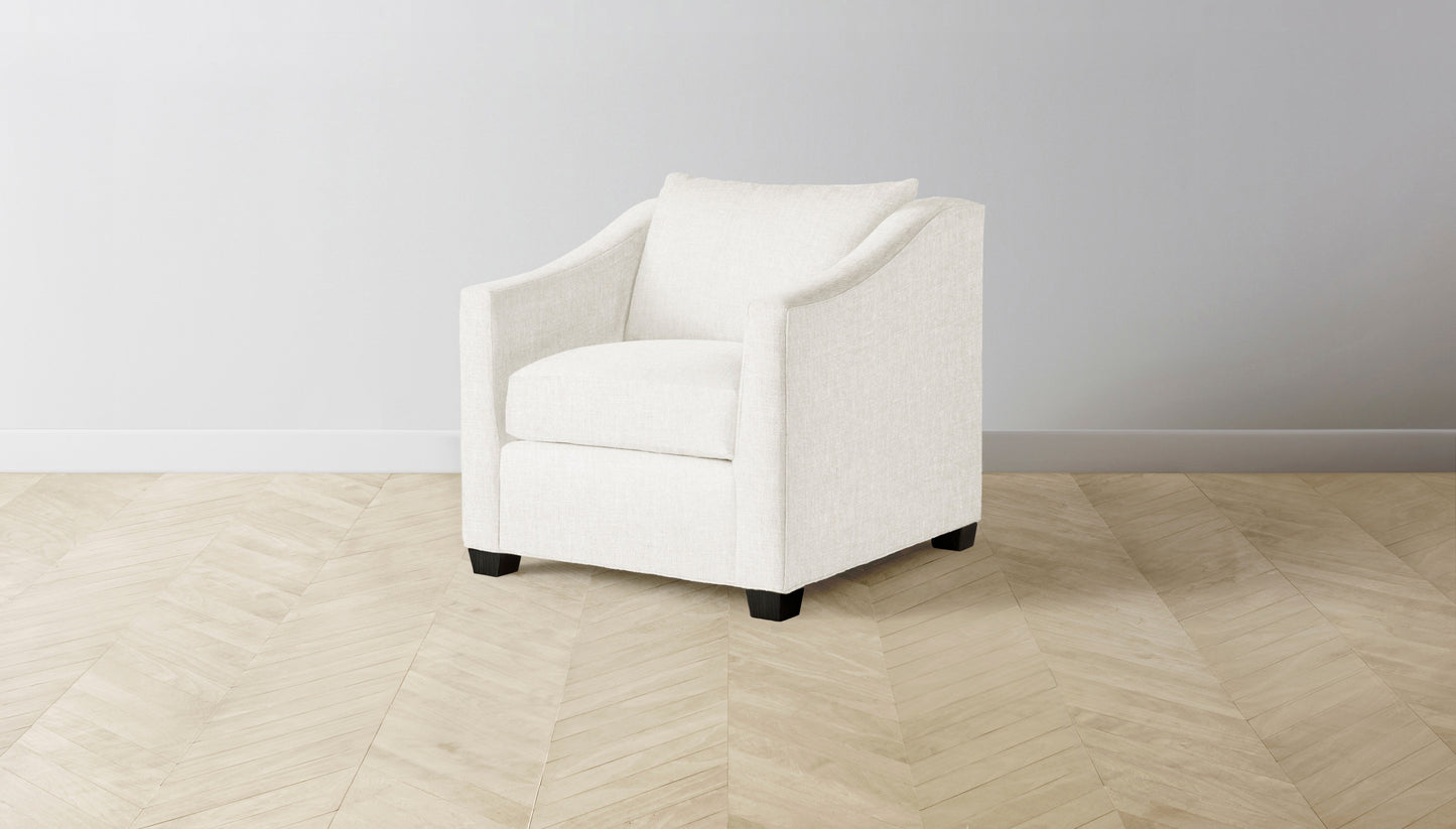 The Sullivan - Belgian Linen Egret Chair