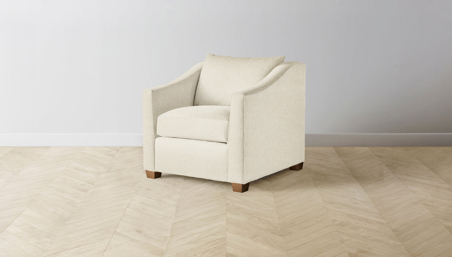 The Sullivan - Italian Bouclé White Chair
