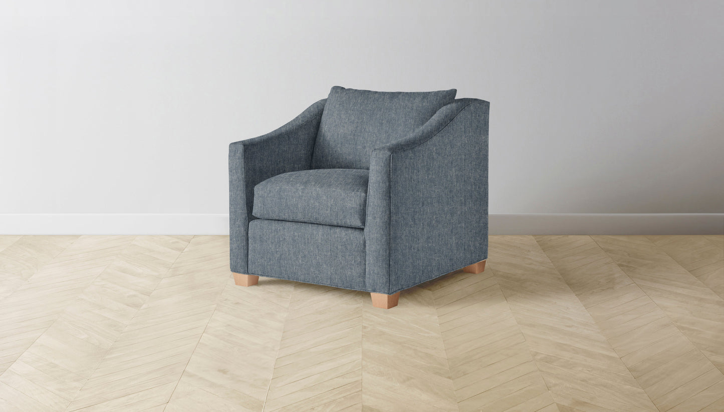 The Sullivan - Performance Stonewashed Linen Chambray Chair