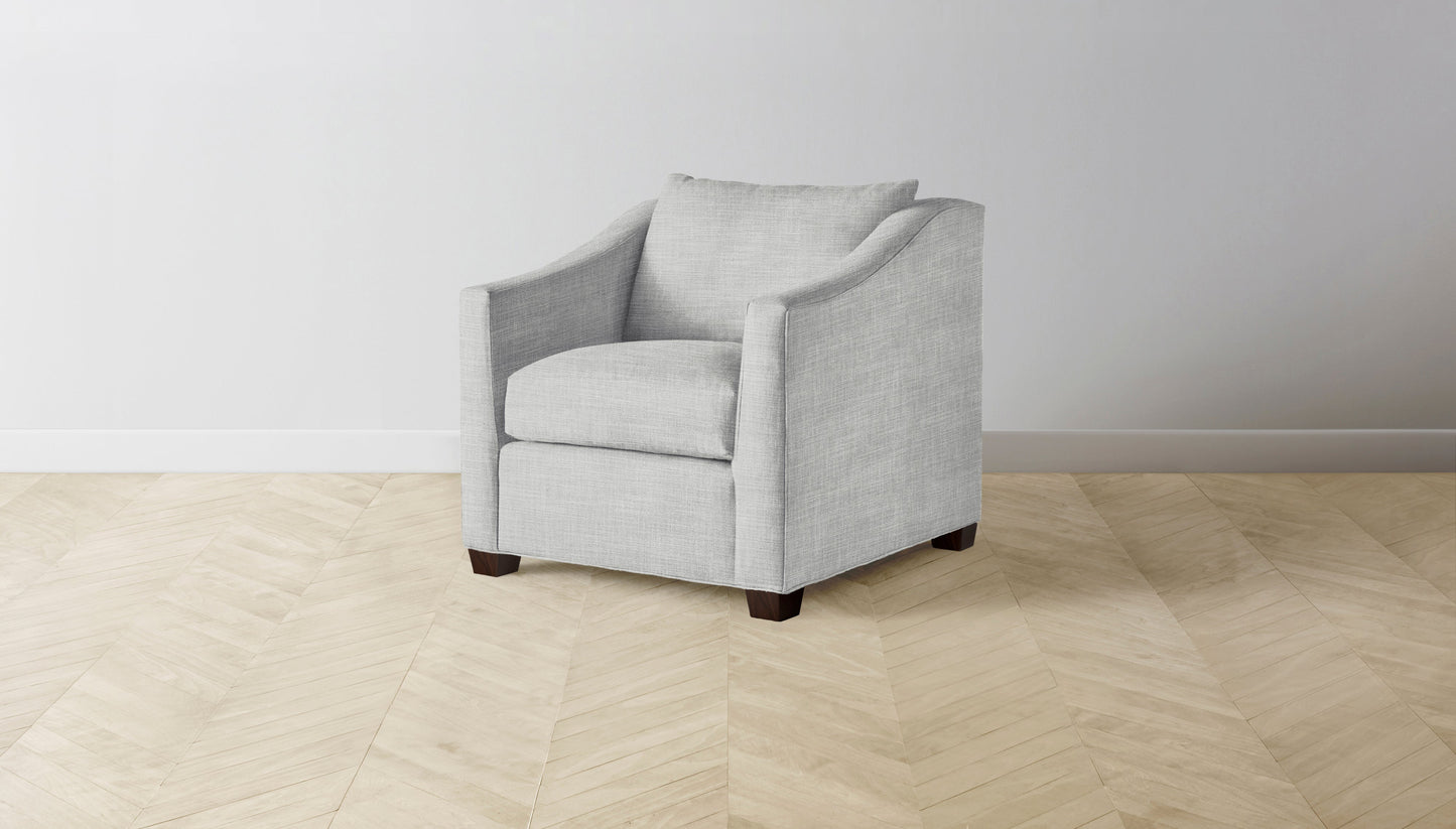 The Sullivan - Performance Textured Tweed Dove Chair