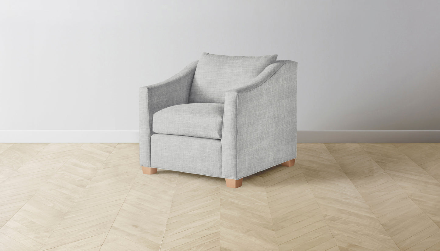 The Sullivan - Performance Textured Tweed Dove Chair