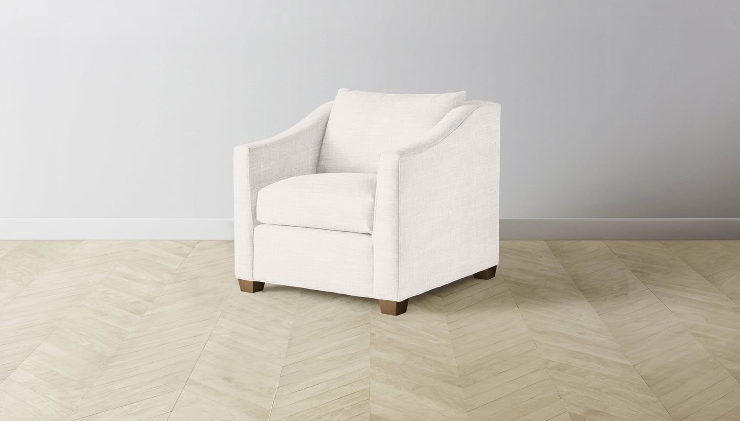 The Sullivan - Performance Textured Tweed Snow Chair