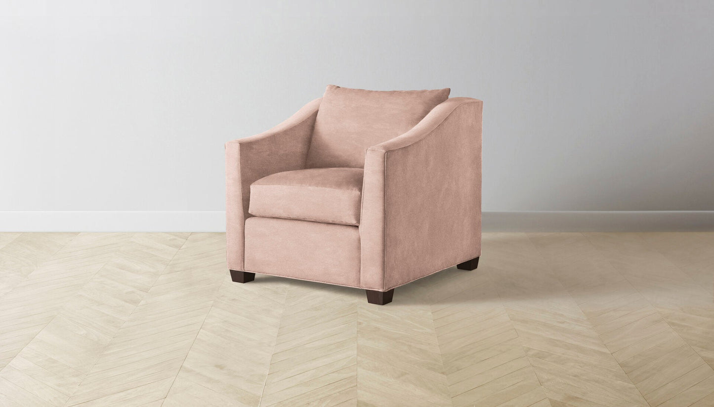 The Sullivan - Performance Velvet Dusty Rose Chair
