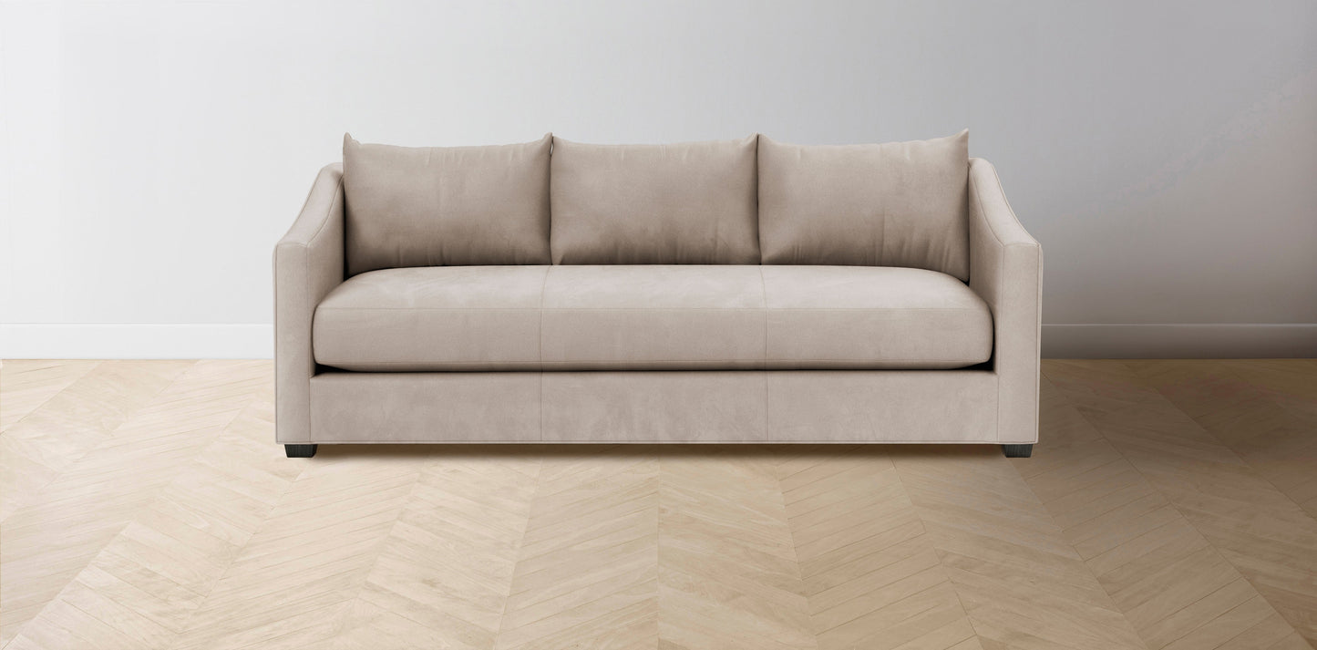 The Sullivan - Nubuck Leather Fawn Sofa