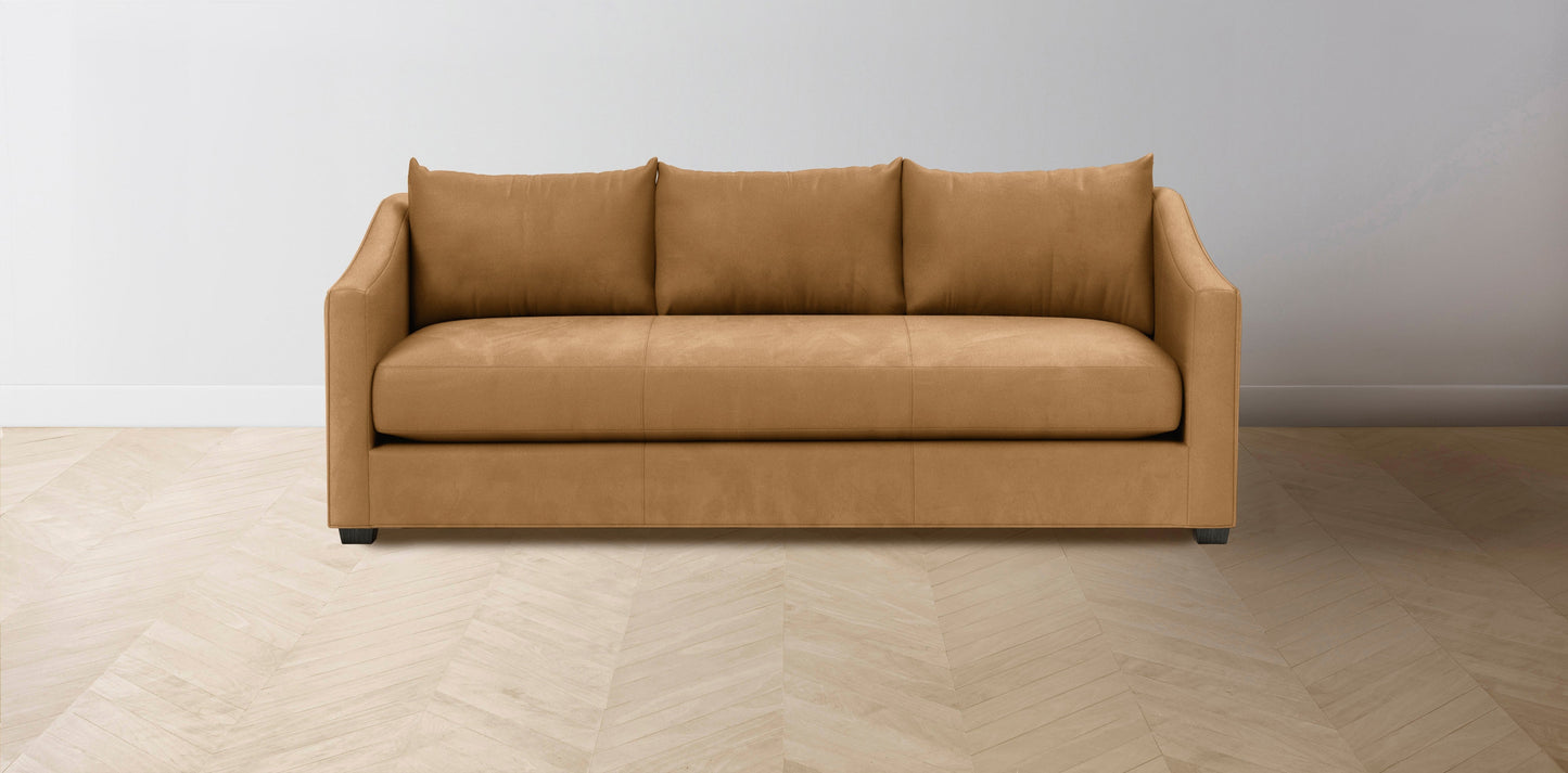 The Sullivan - Nubuck Leather Saddle Sofa