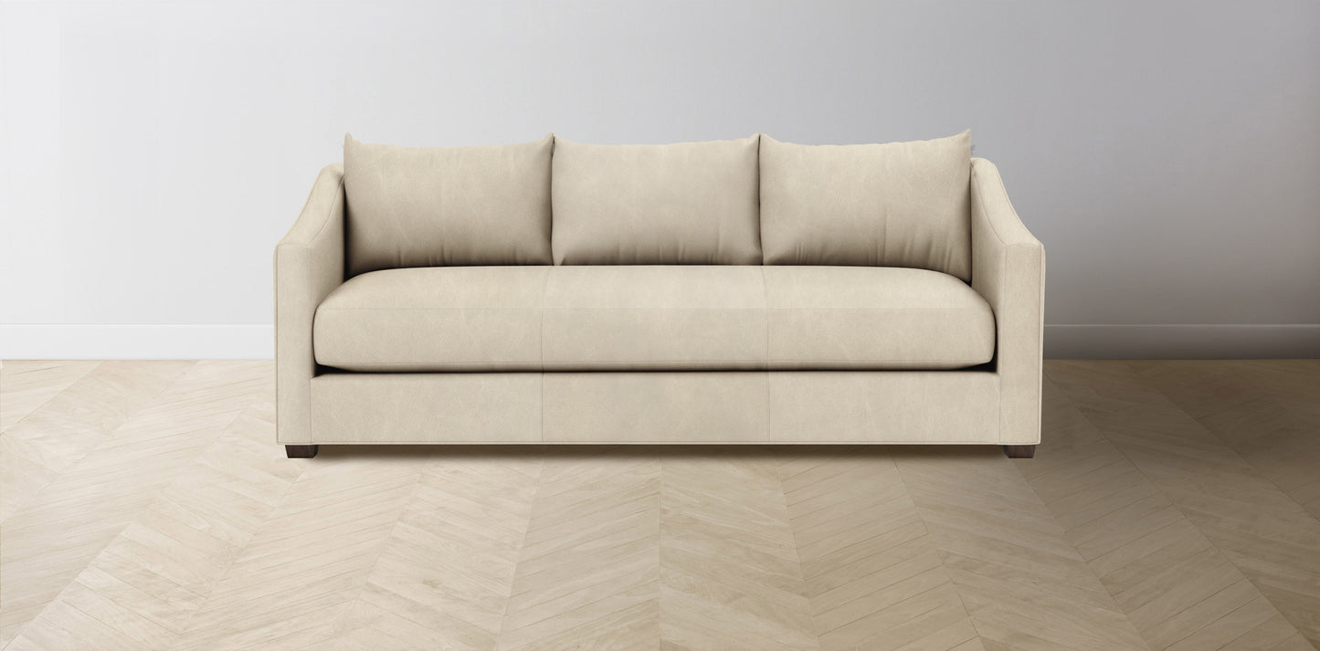 The Sullivan - Tuscan Leather Bisque Sofa