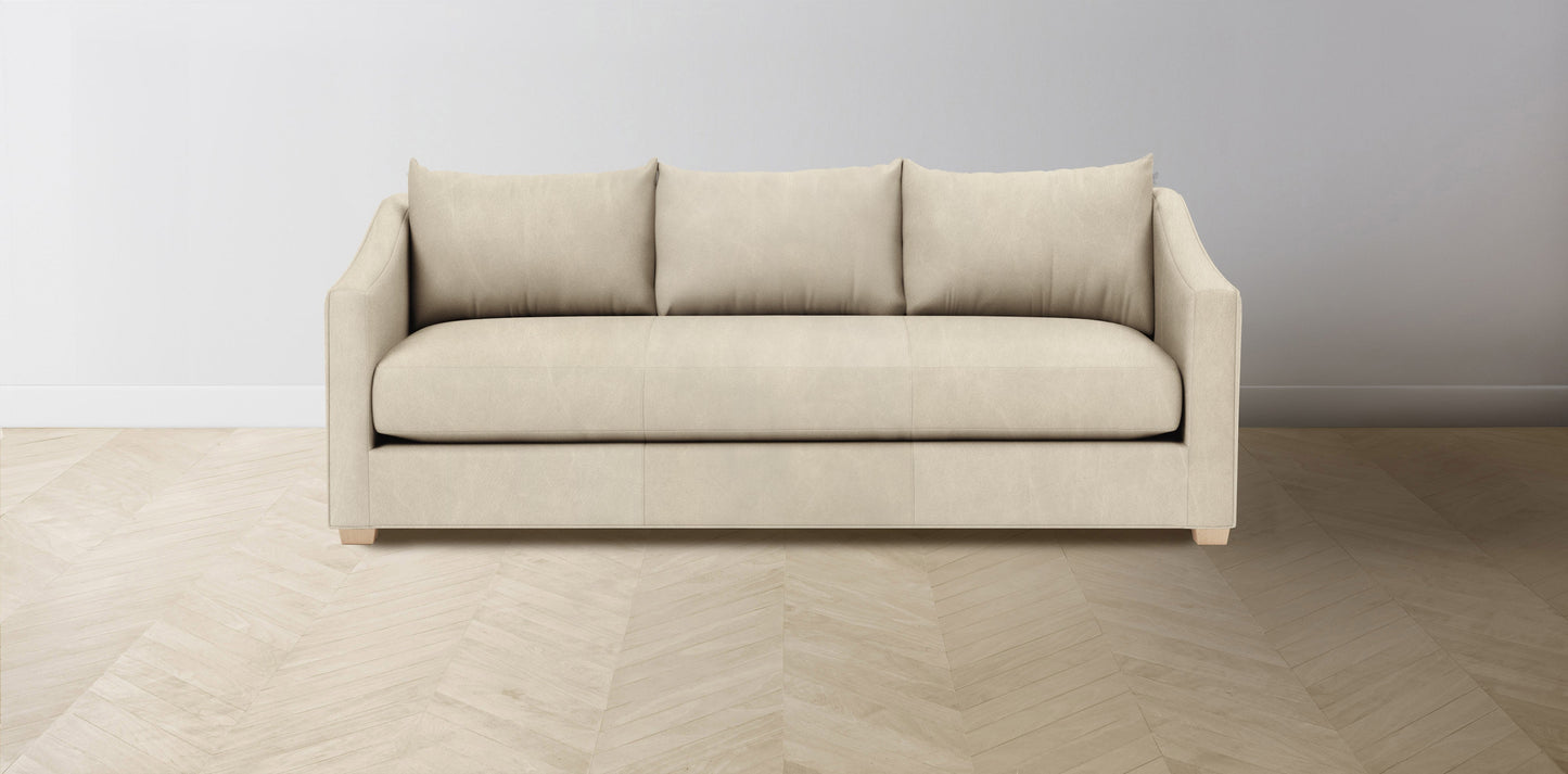 The Sullivan - Tuscan Leather Bisque Sofa