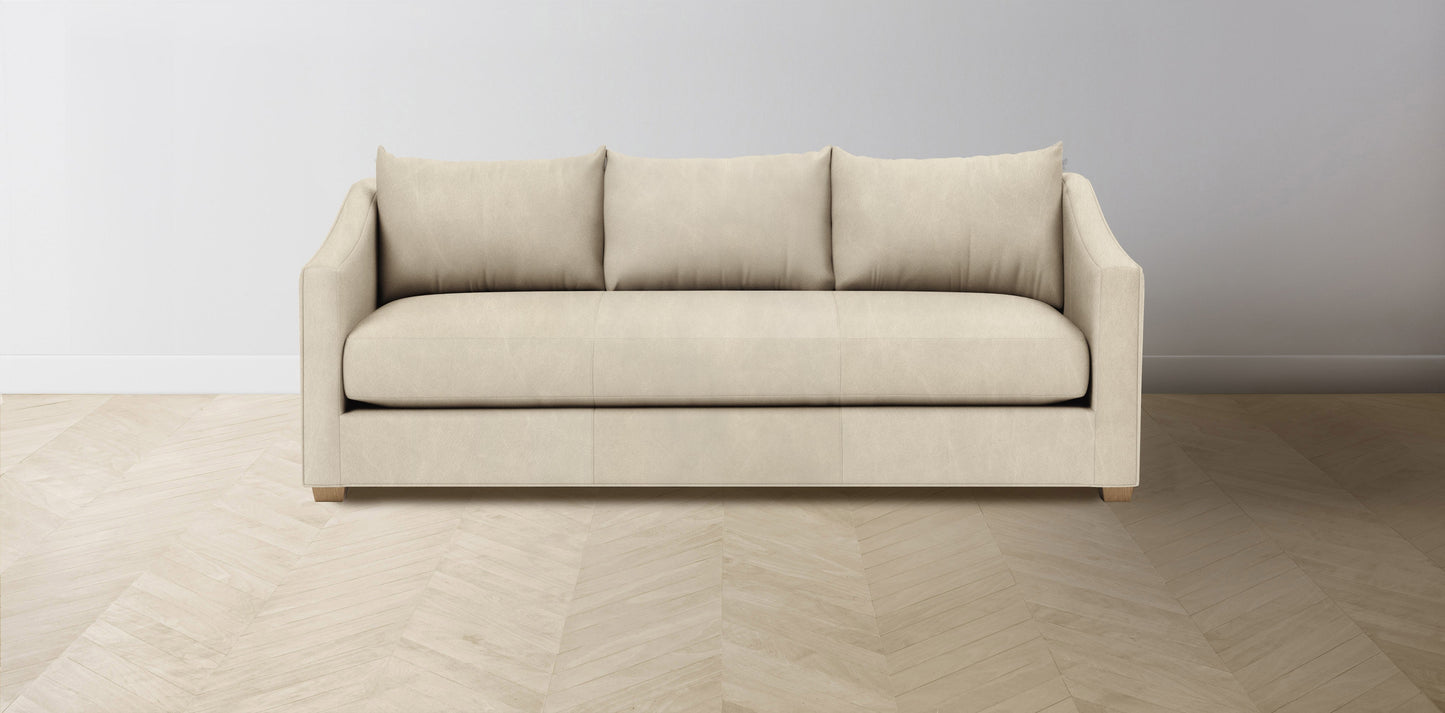 The Sullivan - Tuscan Leather Bisque Sofa