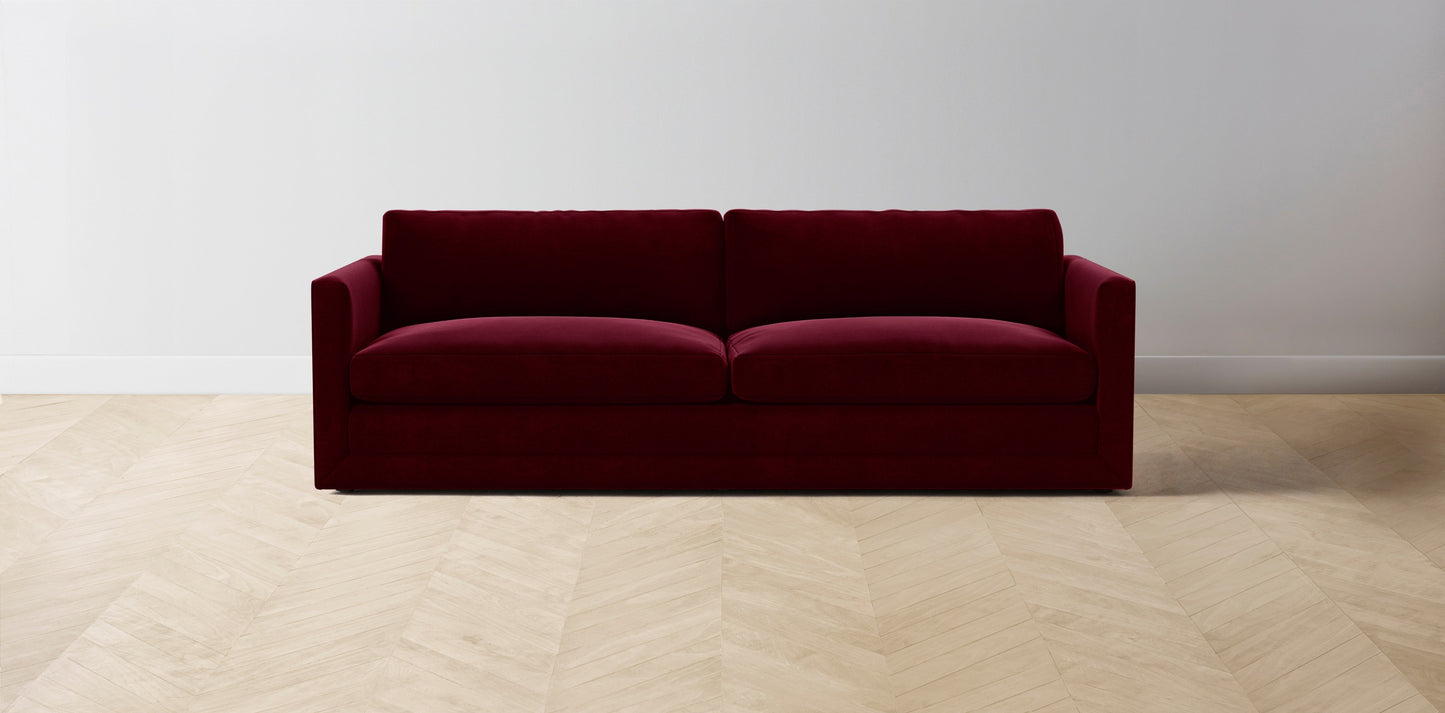 The Warren - Mohair Crimson Sofa