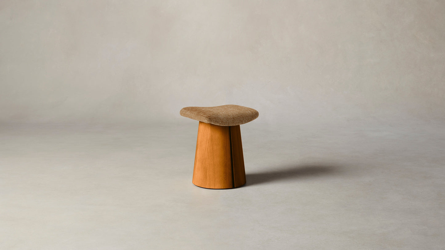 The Weston - Belgian Linen Chai Accent Stool