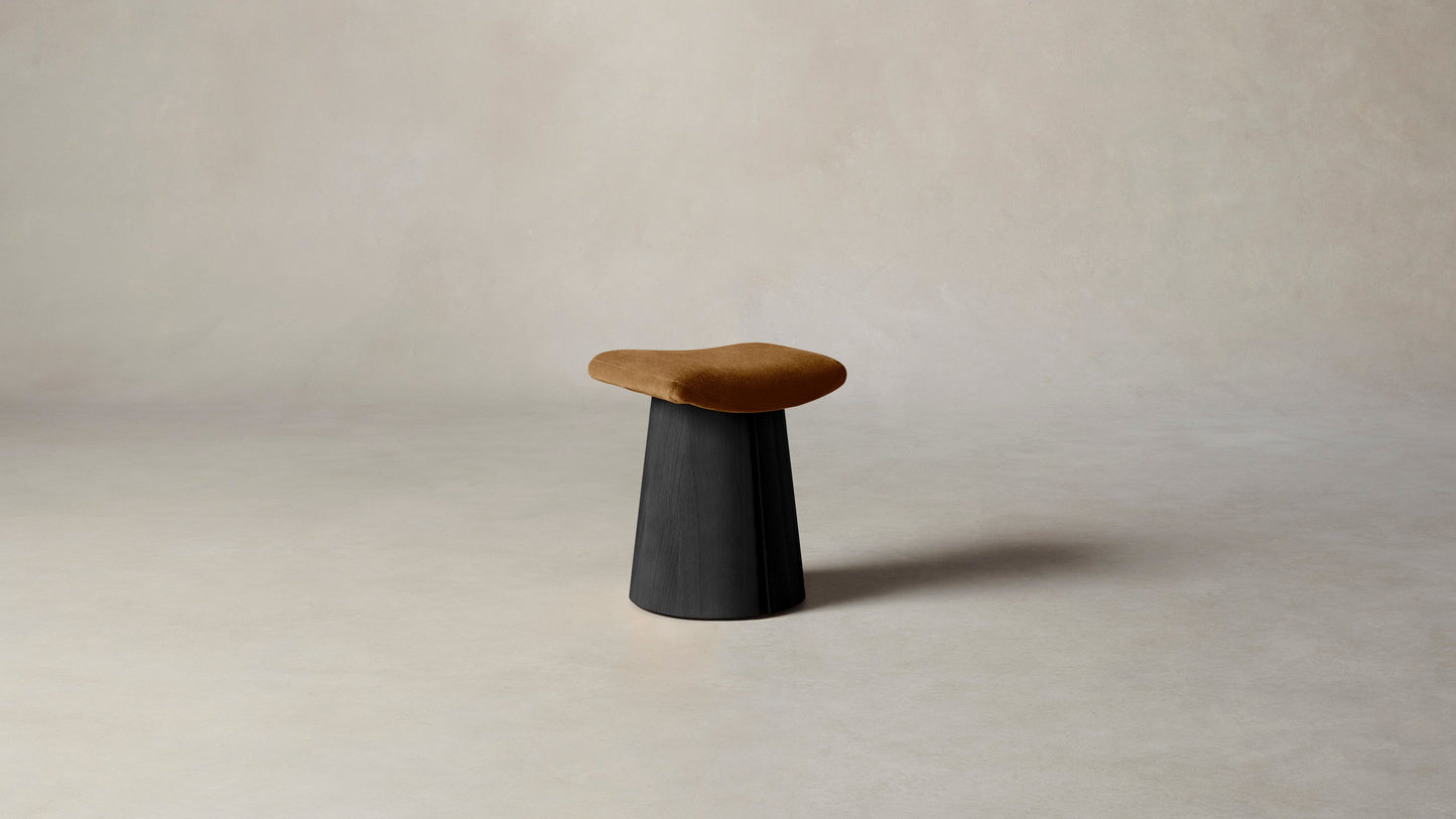 The Weston - Mohair Brown Sugar Accent Stool