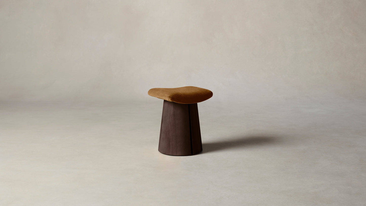 The Weston - Mohair Brown Sugar Accent Stool