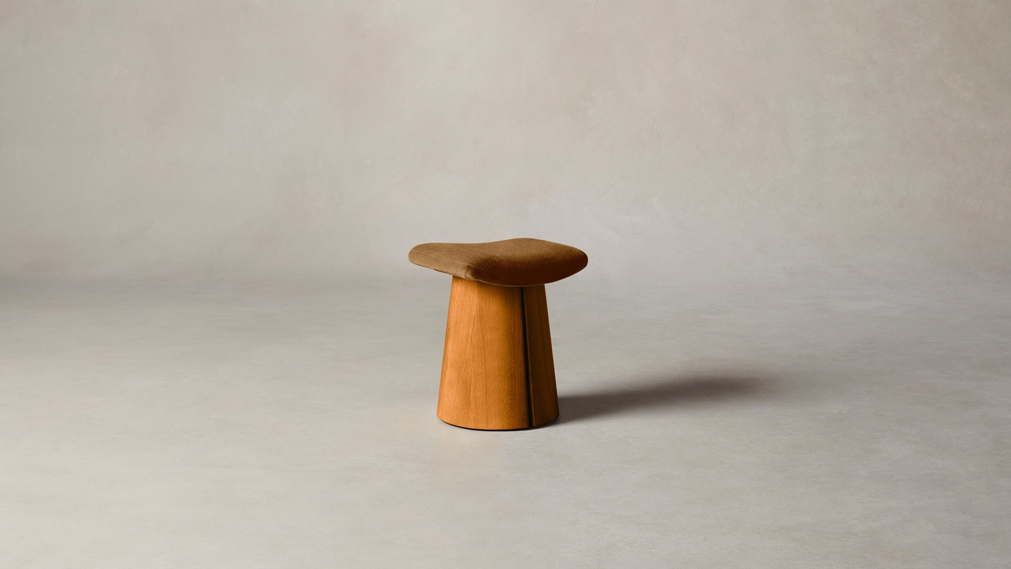 The Weston - Mohair Brown Sugar Accent Stool