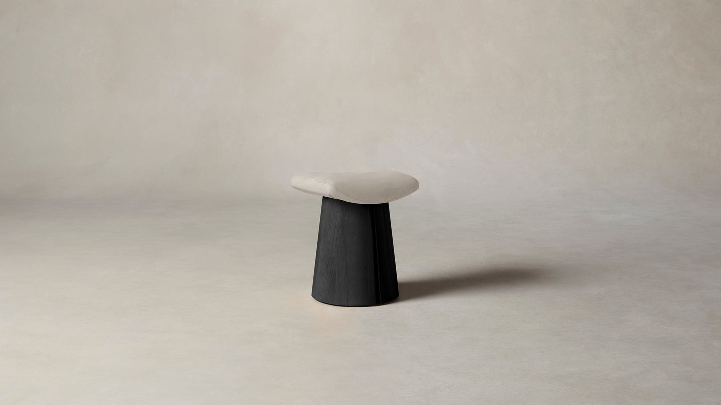 The Weston - Nubuck Leather Sail Accent Stool