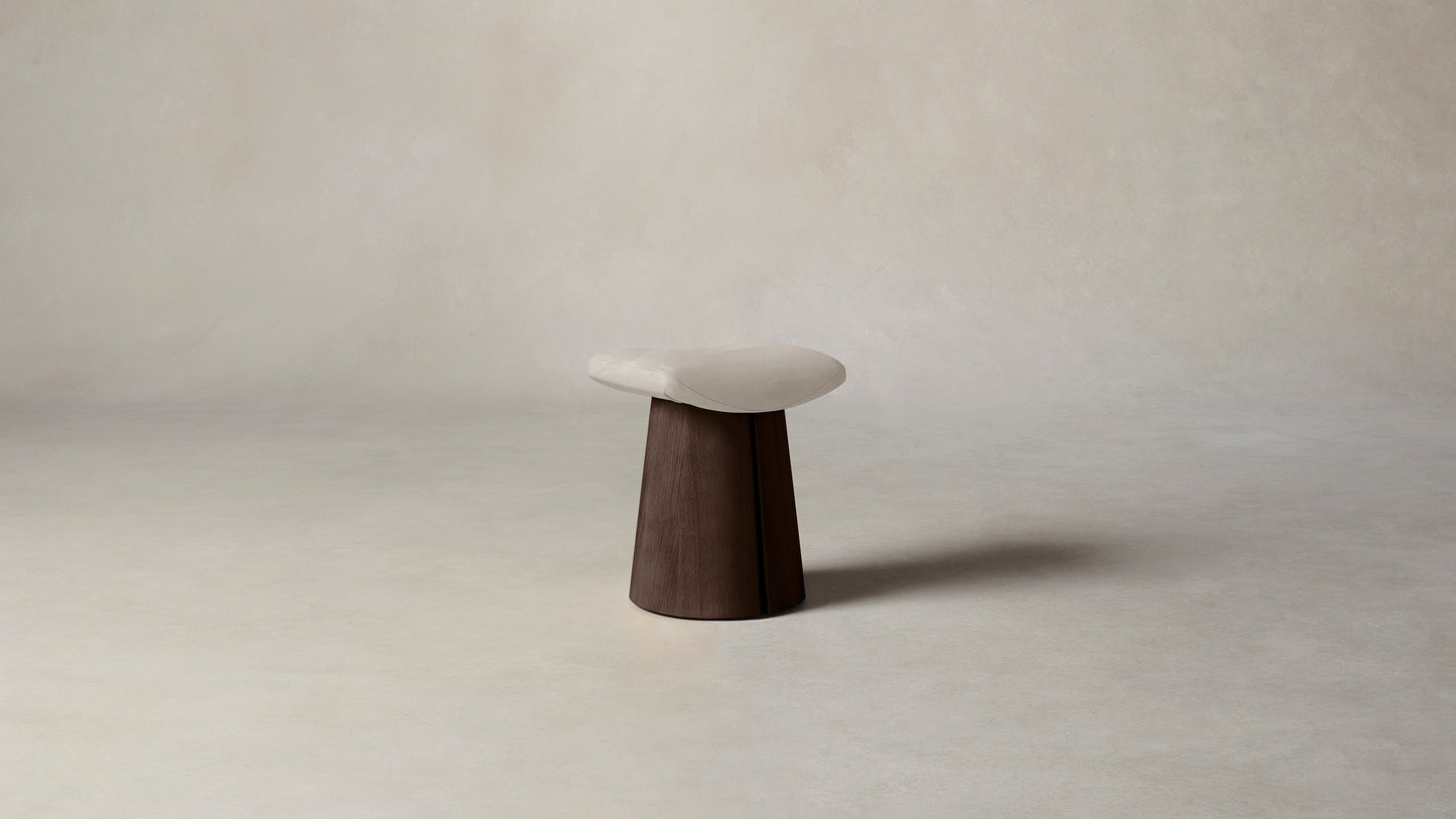 The Weston - Nubuck Leather Sail Accent Stool