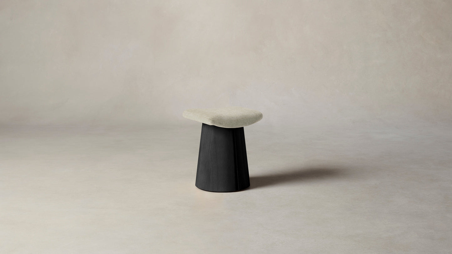 The Weston - Belgian Linen Alder Stool