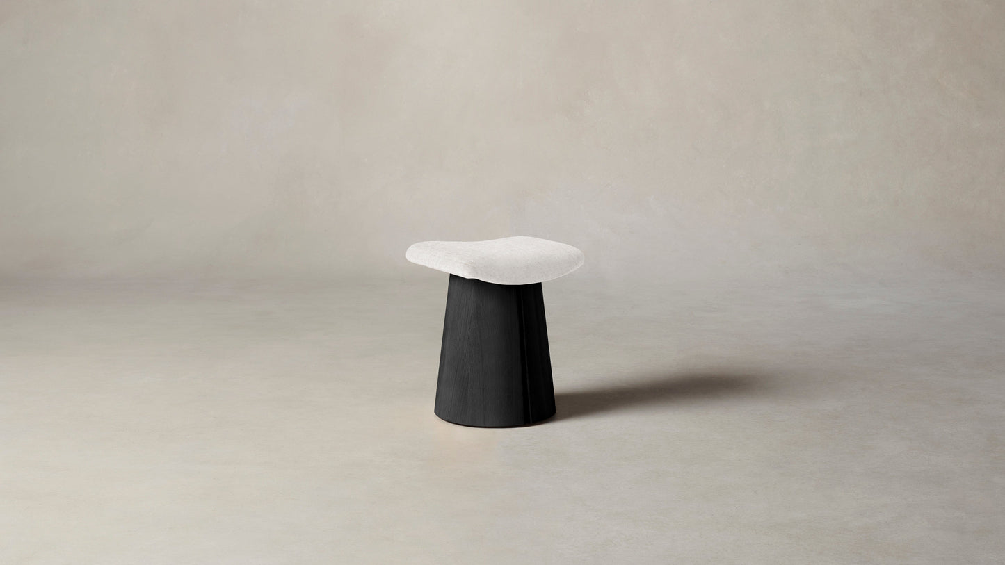 The Weston - Belgian Linen Egret Stool