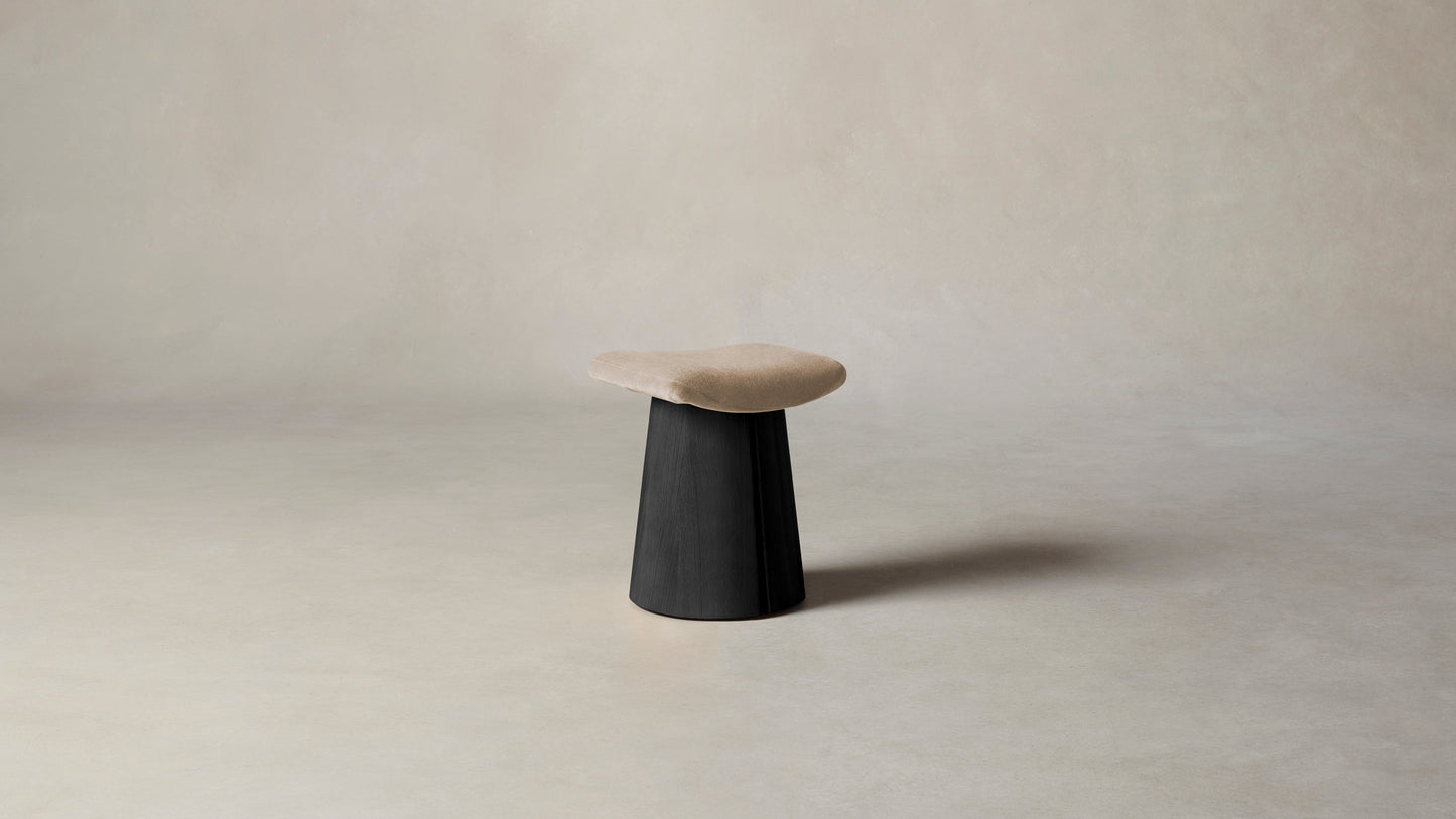 The Weston - Mohair Almond Stool