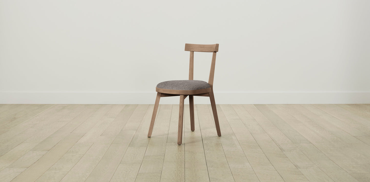 The Allen  - Belgian Linen Carob Dining Chair