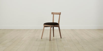 The Allen  - Nubuck Leather Espresso Dining Chair