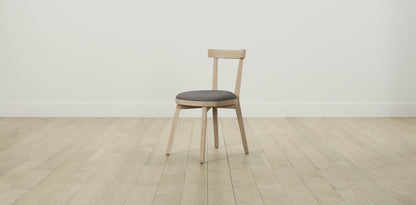 The Allen  - Pebbled Leather Ash Dining Chair