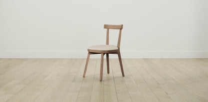 The Allen  - Pebbled Leather Stone Dining Chair