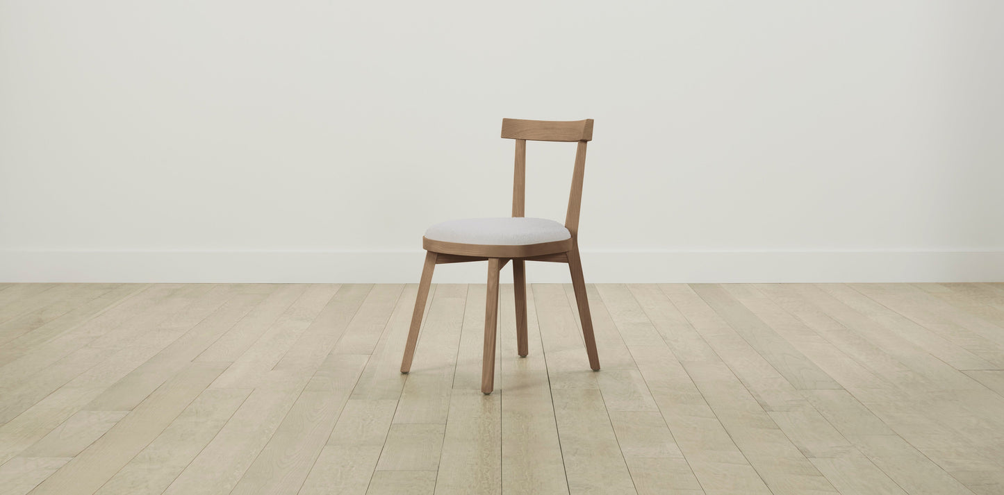 The Allen  - Performance Bouclé Polar Dining Chair