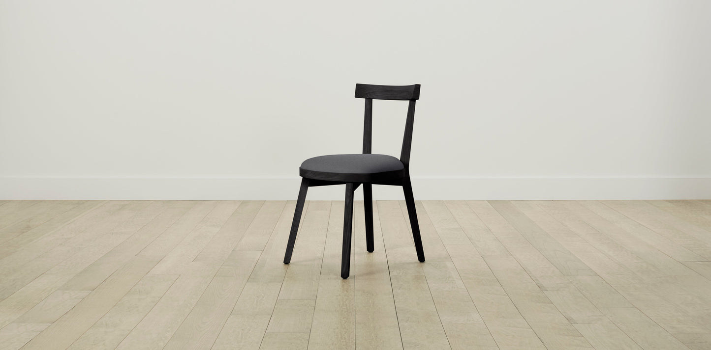 The Allen  - Performance Linen Graphite Dining Chair