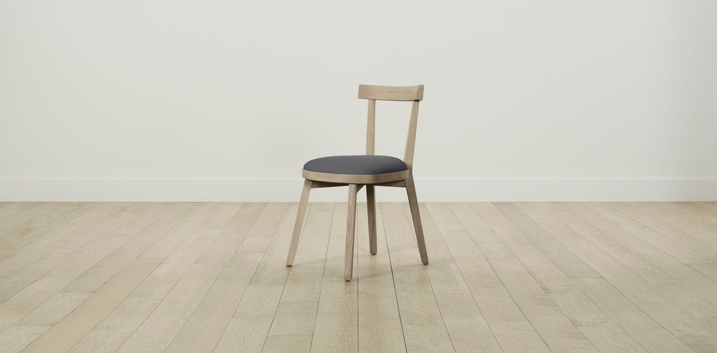 The Allen  - Performance Linen Graphite Dining Chair