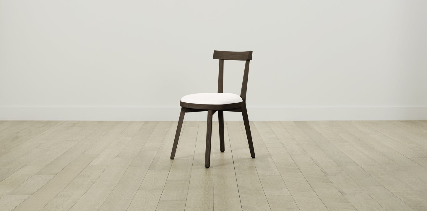 The Allen  - Performance Textured Tweed Snow Dining Chair