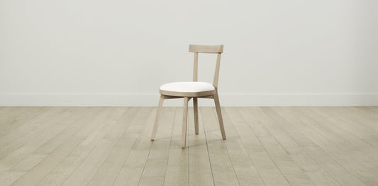 The Allen  - Performance Textured Tweed Snow Dining Chair