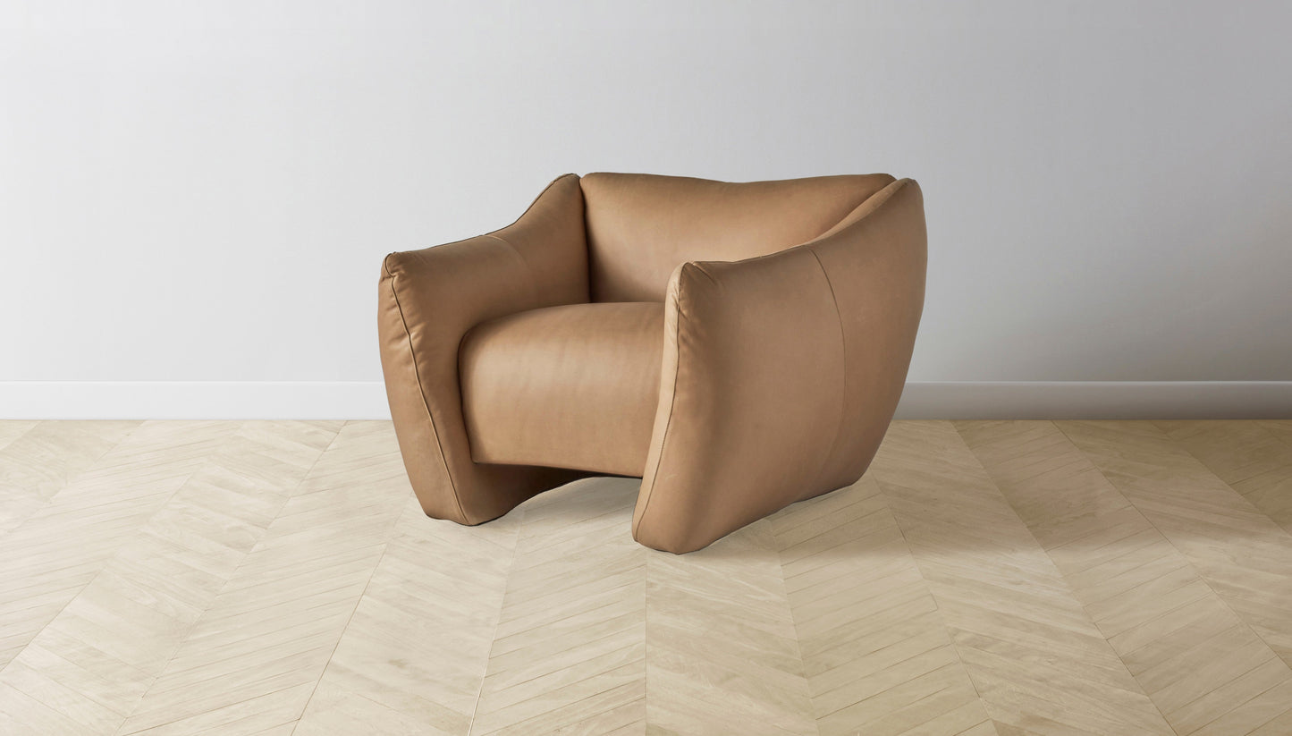 The Bond  - Tuscan Leather Camel Chair