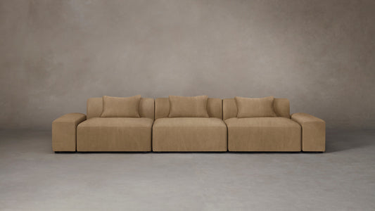 The Breuer Modular  - Tuscan Leather Camel Sofa