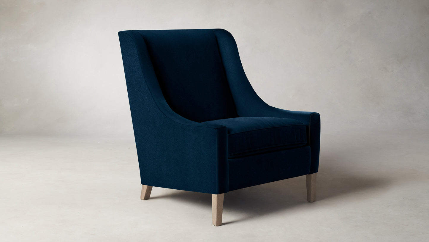 The Chrystie  - Mohair Admiral Chair