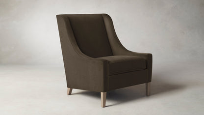 The Chrystie  - Mohair Mink Chair