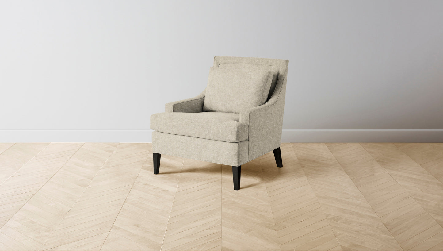The Downing  - Belgian Linen Alder Chair