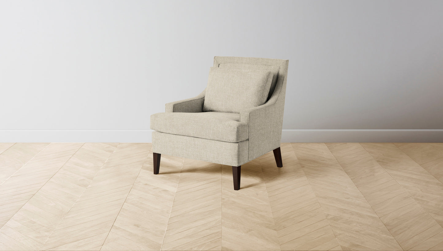 The Downing  - Belgian Linen Alder Chair