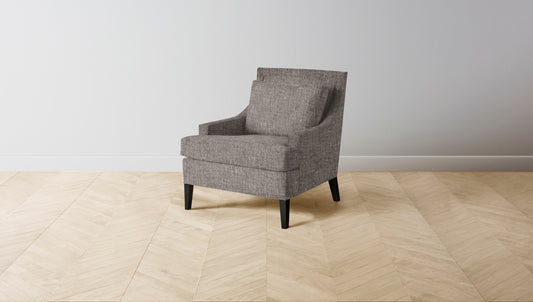 The Downing  - Belgian Linen Carob Chair