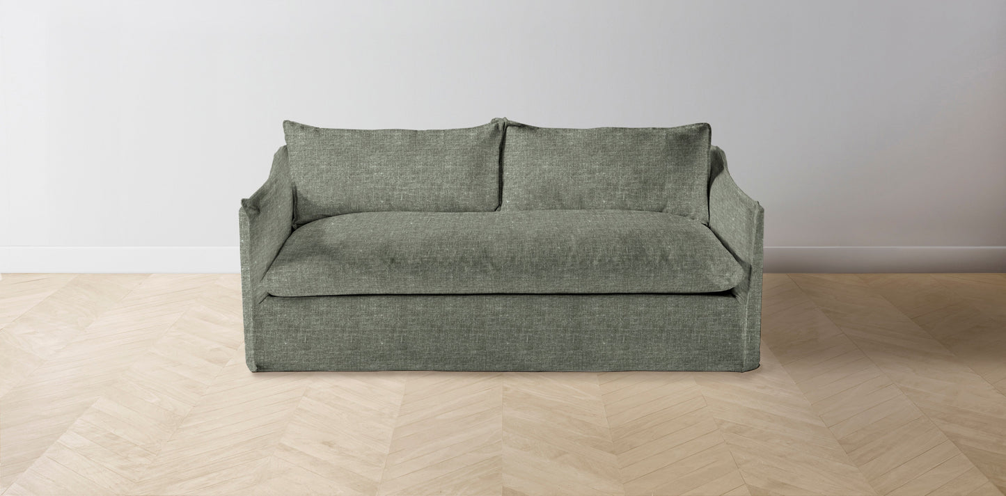 The Dune  - Belgian Linen Thyme Sofa