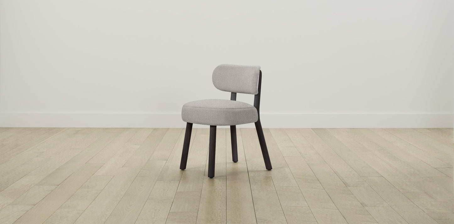 The Jane  - Italian Bouclé Fossil Dining Chair