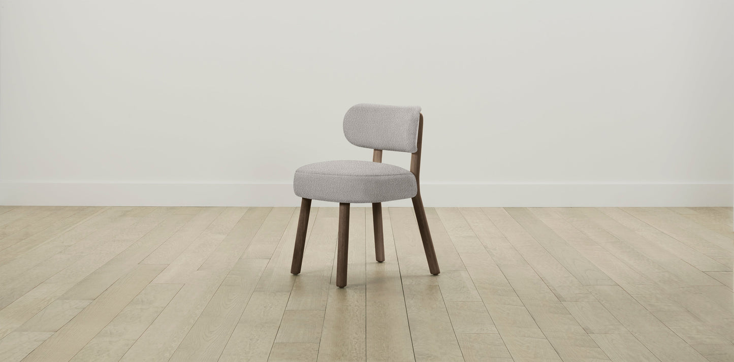 The Jane  - Italian Bouclé Fossil Dining Chair
