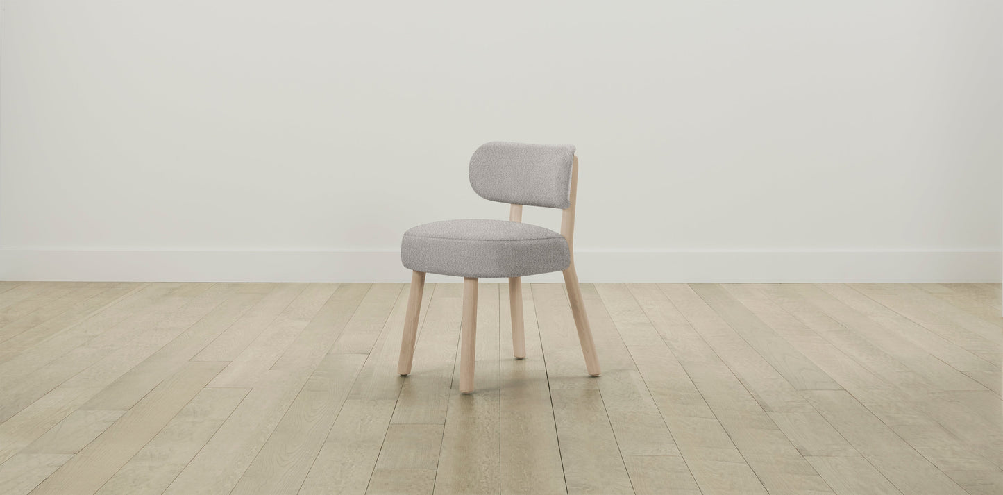 The Jane  - Italian Bouclé Fossil Dining Chair