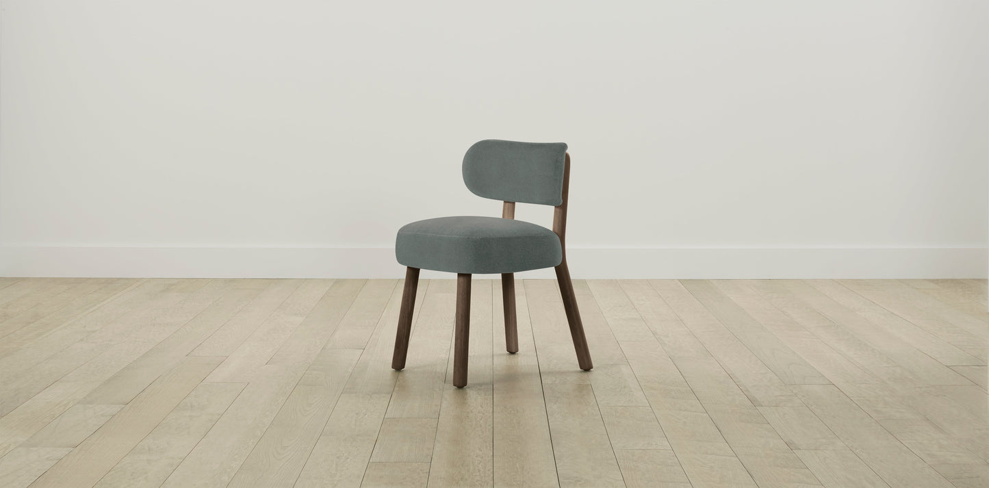 The Jane  - Mohair Fog Dining Chair