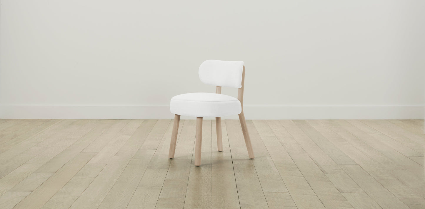 The Jane  - Performance Textured Linen Bone Dining Chair